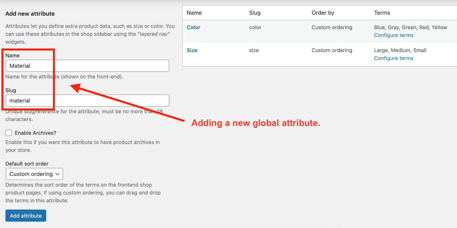 Ensure you have selected the right attributes for displaying your product variations