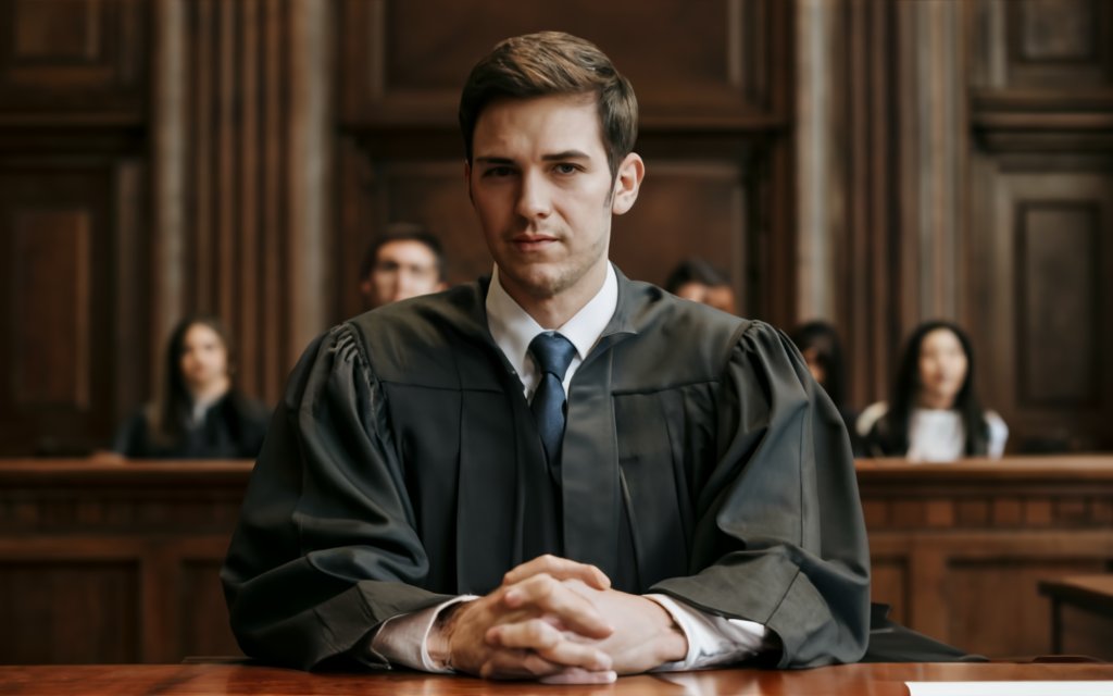 Lawyer in a court