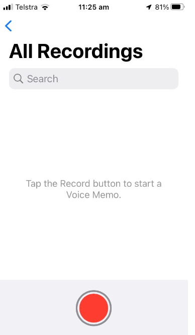 Steps to Do Audio Recording Using Voice Recording App on iPhone