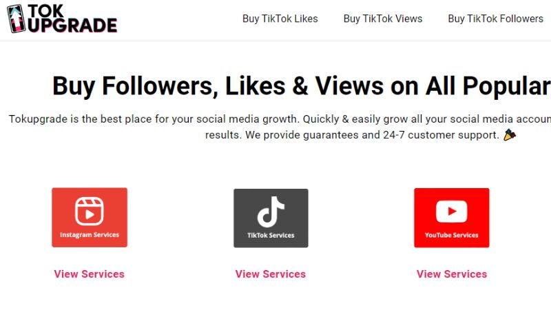 TokUpgrade : achat followers tiktok