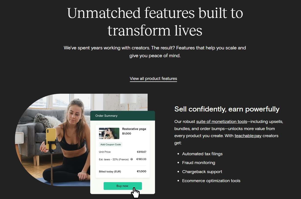 Teachable: Unmatched features built to transform lives