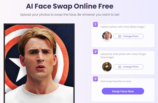Upload the Target Photos on Vidnoz AI Face Swap