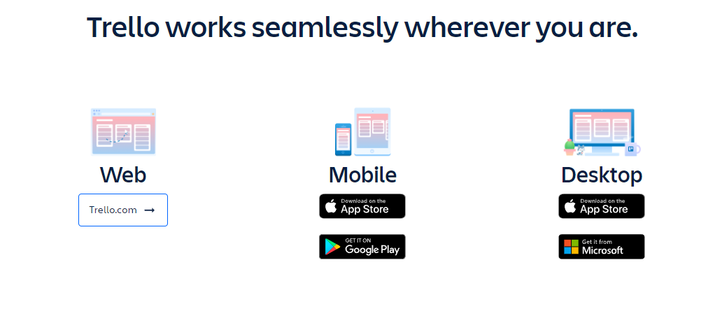 Trello works seamlessly wherever you are