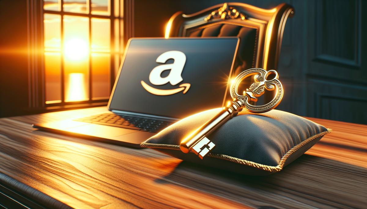 Amazon FBA signifying business success. Avoid using words, letters or labels in the image when possible.