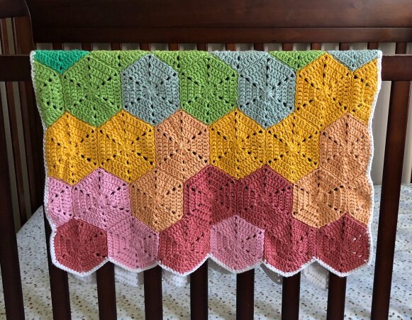 Crochet rainbow blanket patterns