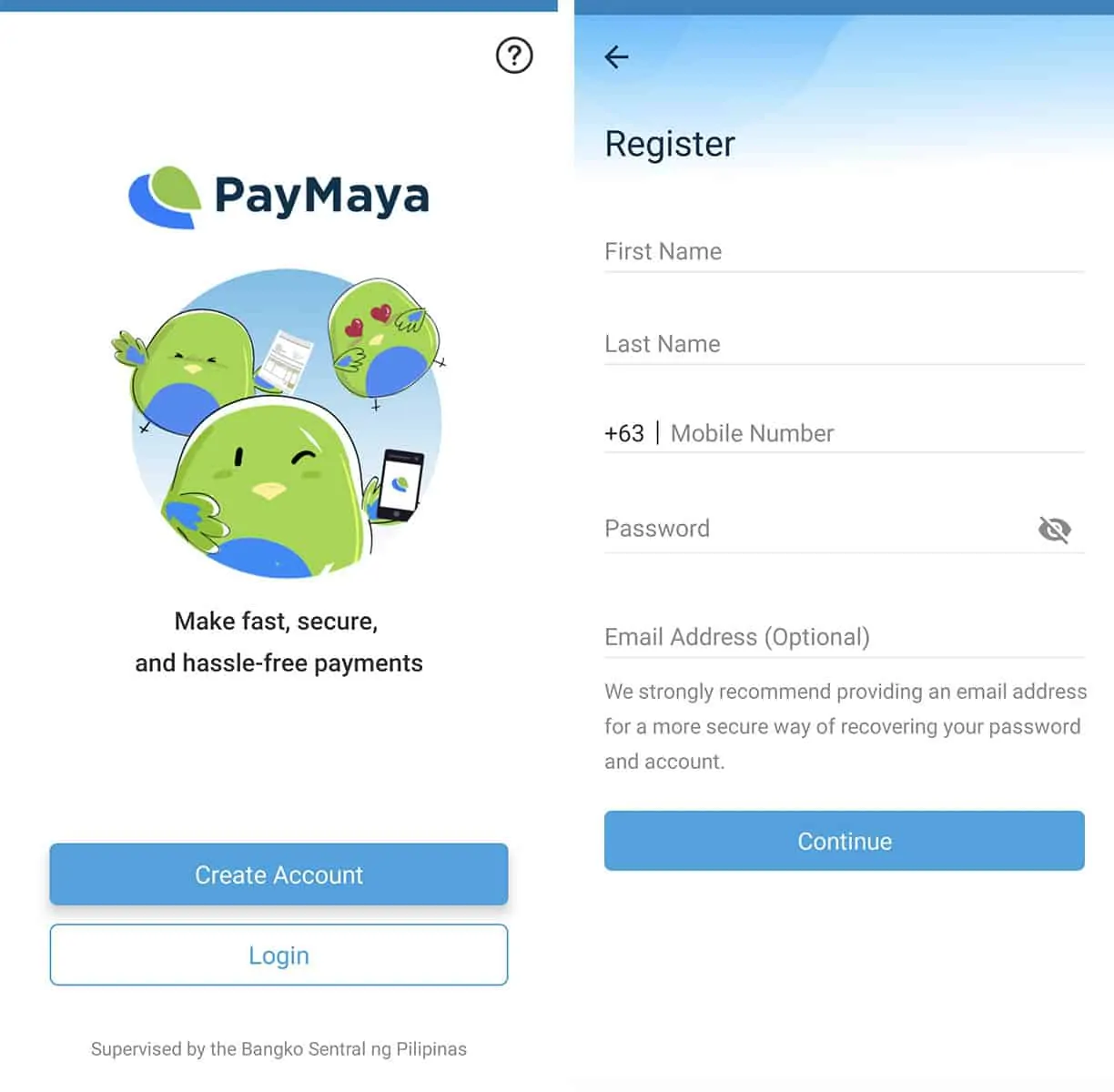 How to register PayMaya 