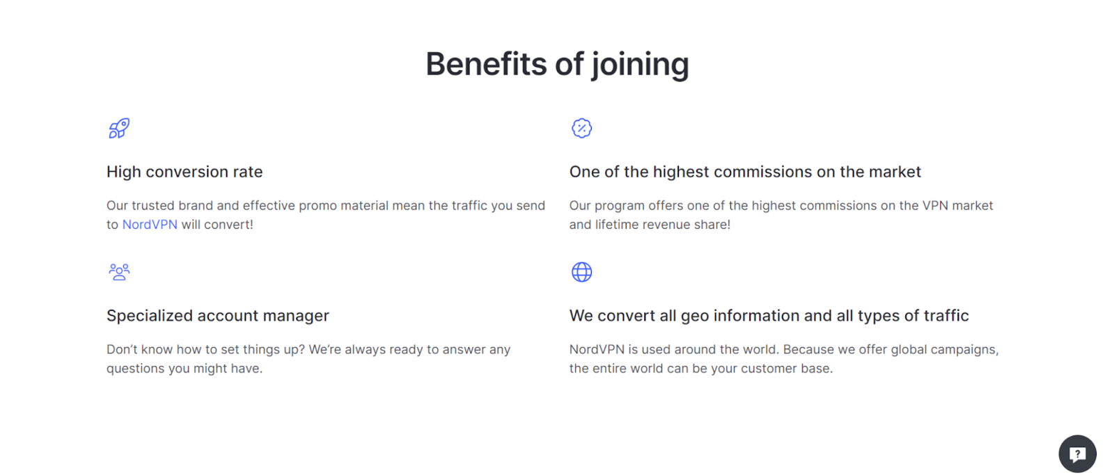 Nordvpn affiliate benefits