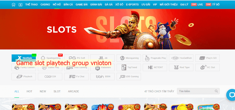 Game slot playtech group vnloton hấp dẫn nhất tại Luck8me.com