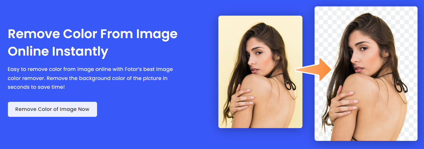 Fotor AI Automatically Color Remover From Image-Fast Speed