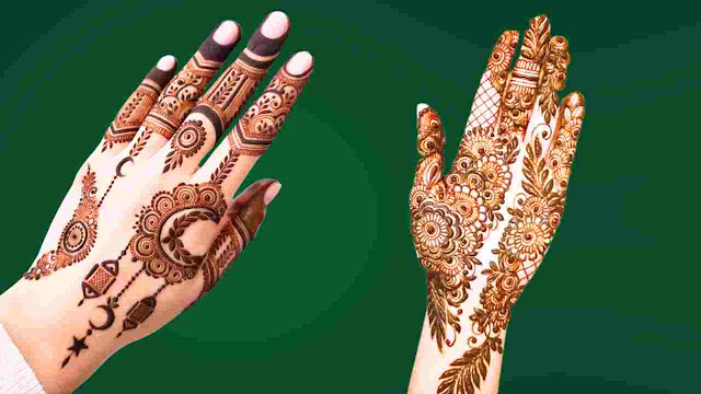 TYOHAR PE LAGANE KE LIYE MEHNDI DESIGN