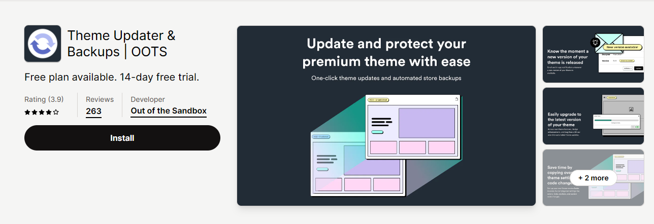Theme Updater, an app to switch Shopify themes