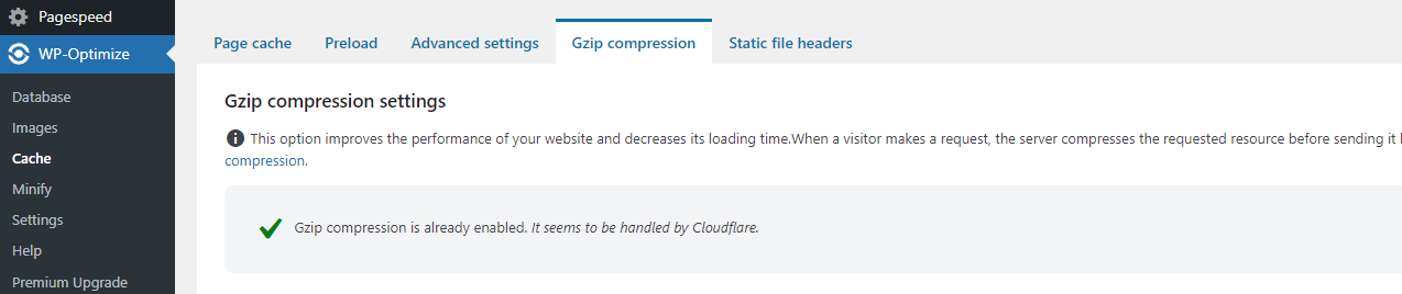 Minification and Concatenation - Gzip compression