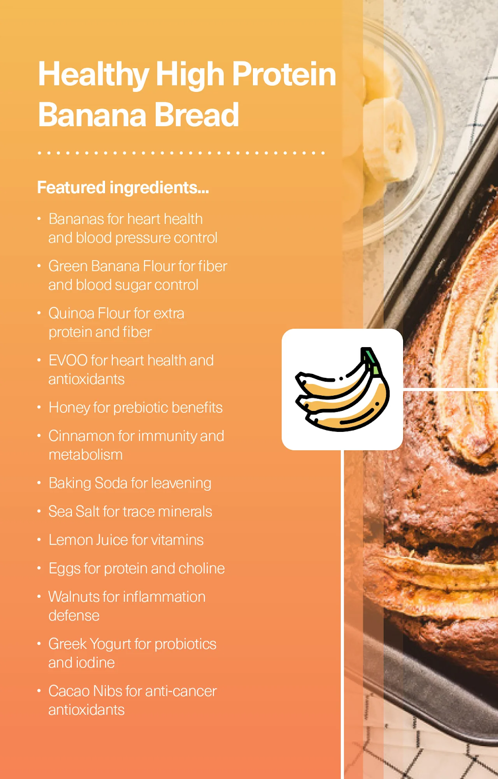 Healthy High-Protein Banana Bread Recipe