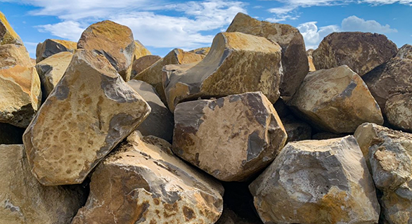 Black Basalt Stones found in nature