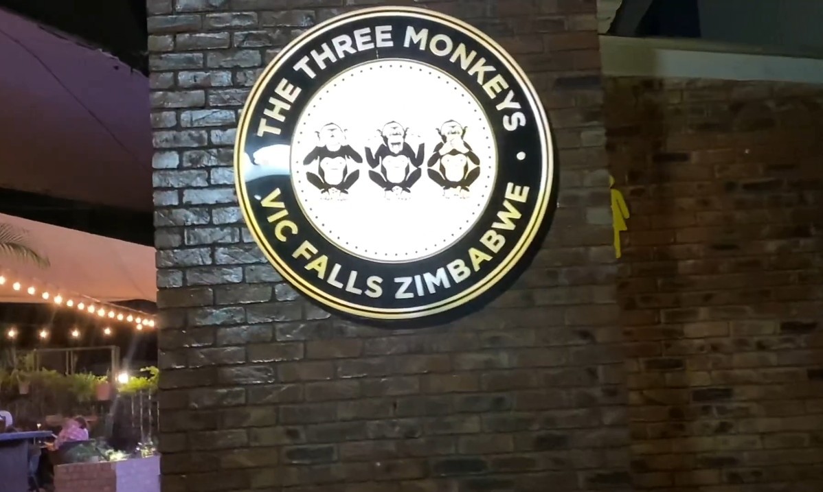 Lunch at Three Monkeys Restaurant at the Victoria Falls