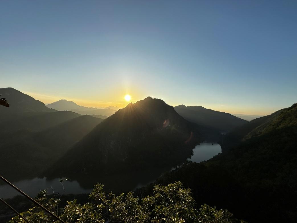 Nong Khiaw Laos zonsondergang