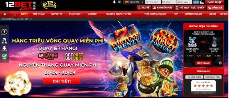 Lý do nên lựa chọn 12bet để tham gia cá cược trực tuyến