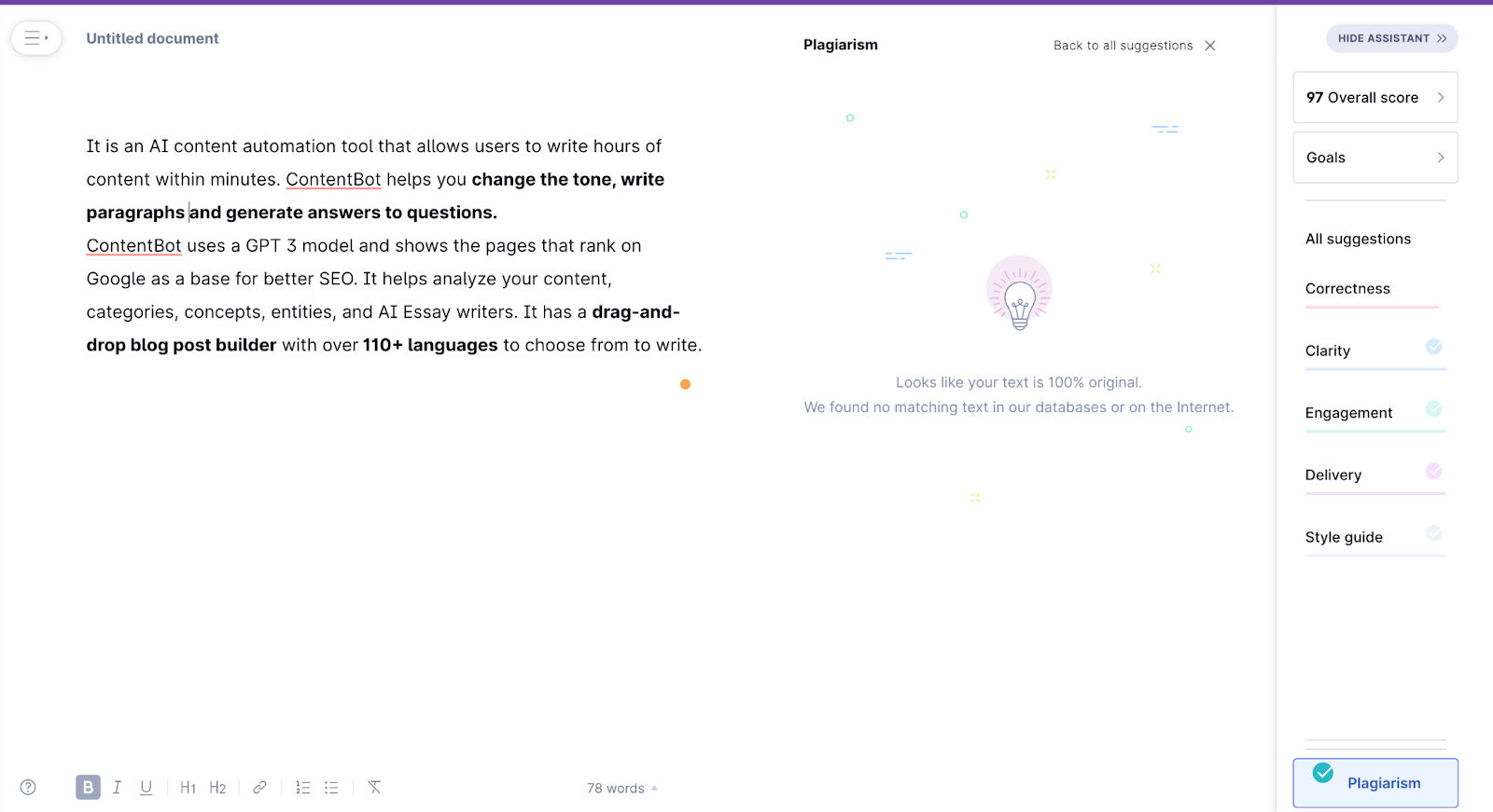 ProWritingAid vs Grammarly -plagiarism checker