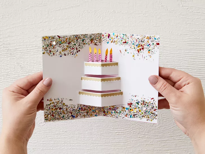 Glitter birthday card