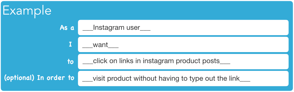 User flow example