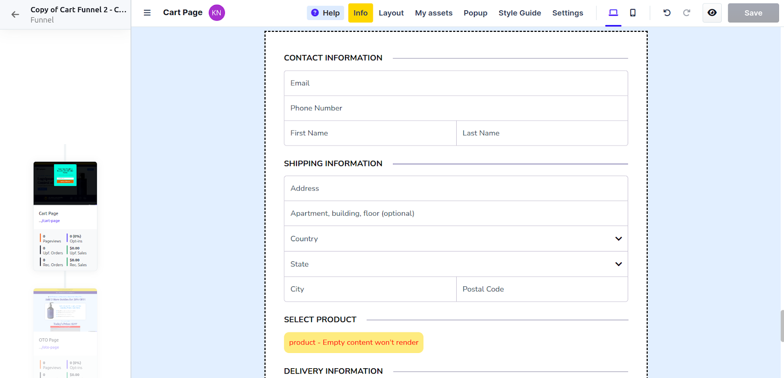 Clickfunnels  checkout builder