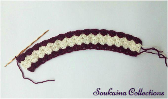 crochet little princess Sara's headband - soukaina collections