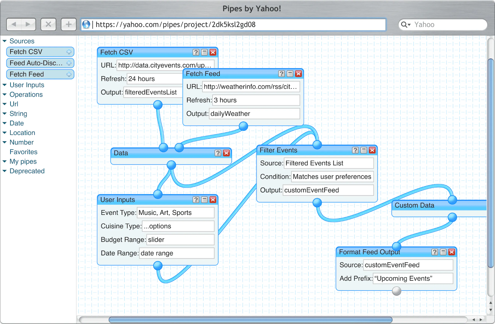Yahoo Pipes