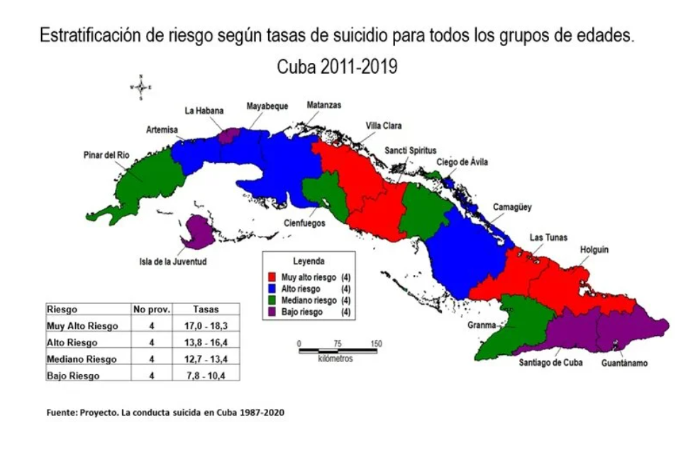 Fuente: Proyecto La conducta suicida en Cuba