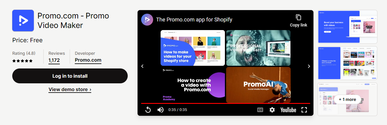 Promo: a product video app for Shopify
