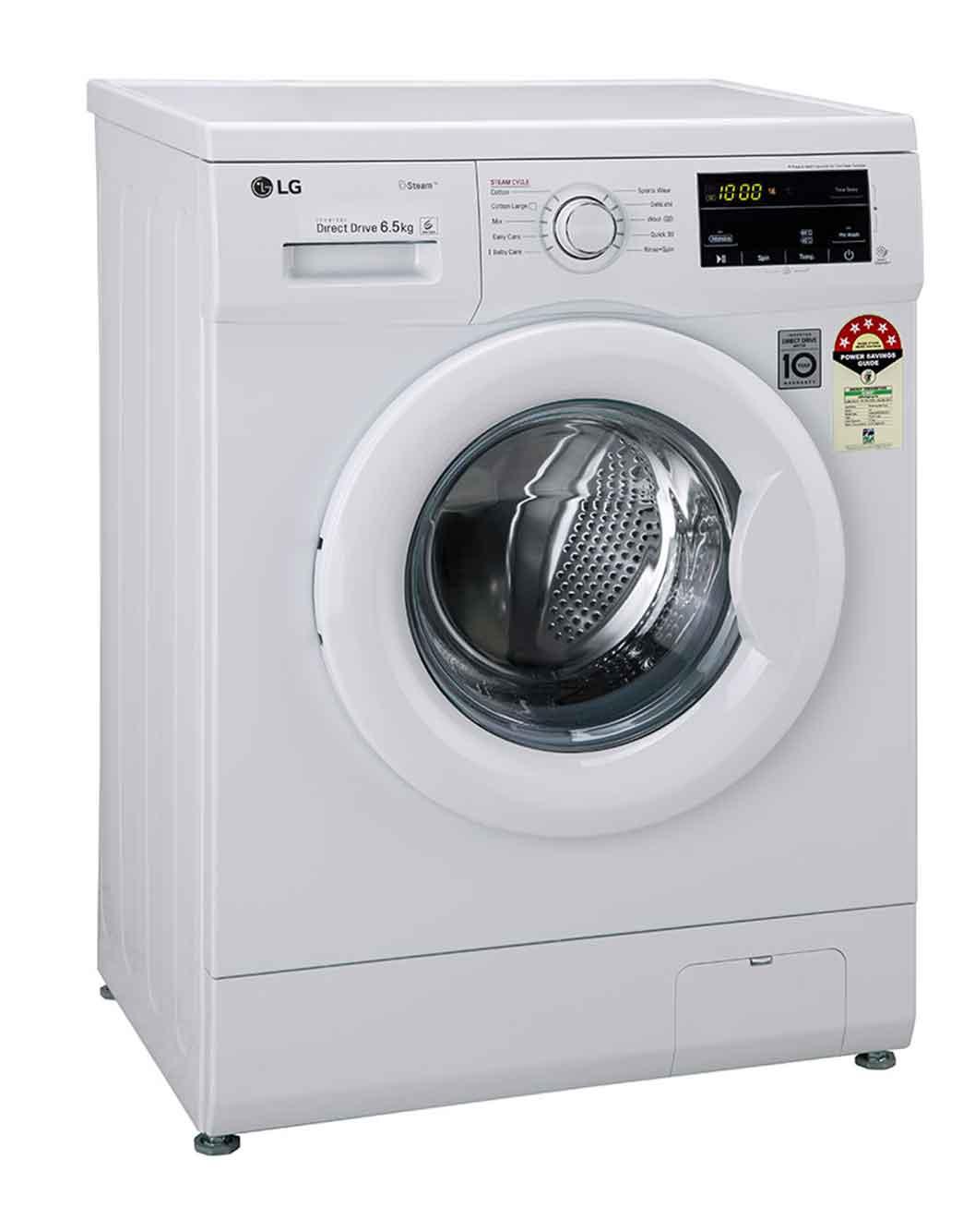 6.5Kg Front Load Washing Machine, Inverter Direct Drive, White