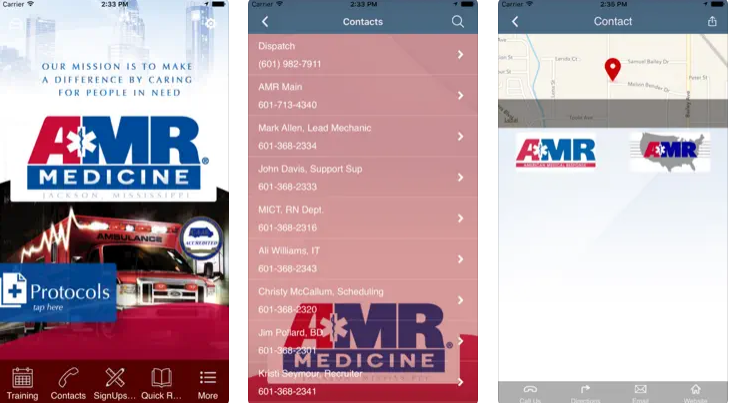 AMR on-demand ambulance app