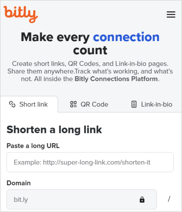 Bitly-customize your links and make them a little bit shorter