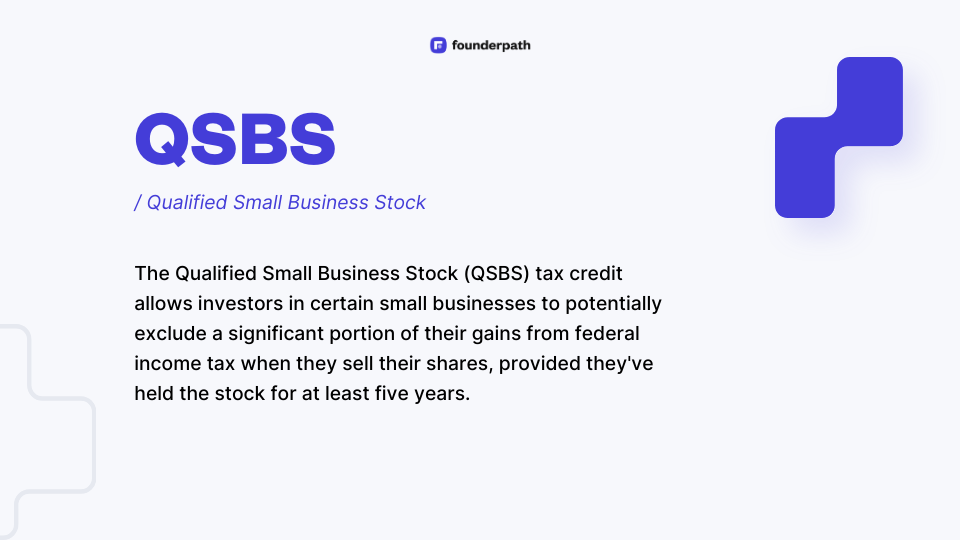A definition of a Qualified Small Business Stock - a tax implication you should consider in SaaS Acquisitions.