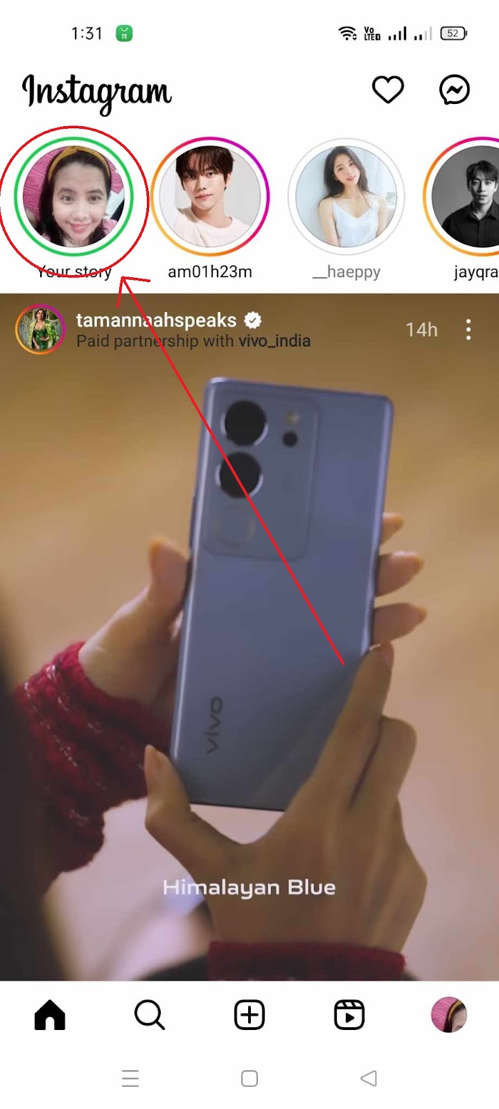 What does Green Circle in Instagram Story Mean - Green Circle