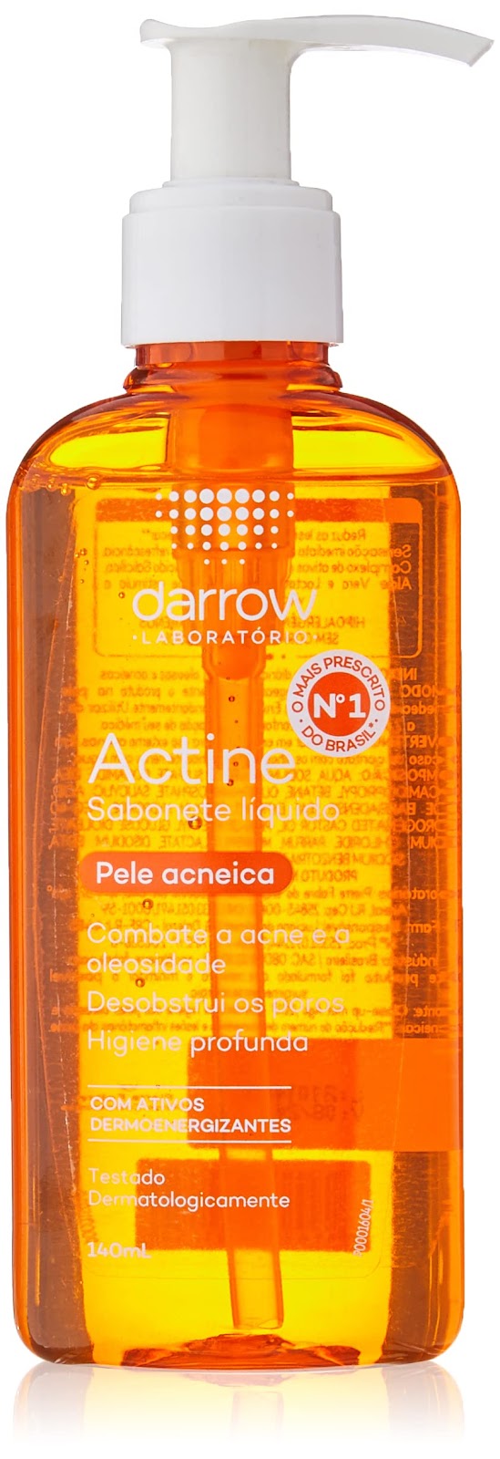 Darrow Actine Sabonete Liquido/ gel de limpeza, 140 ml