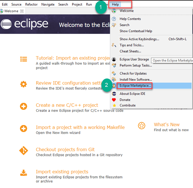 Eclipse Marketplace screenshot