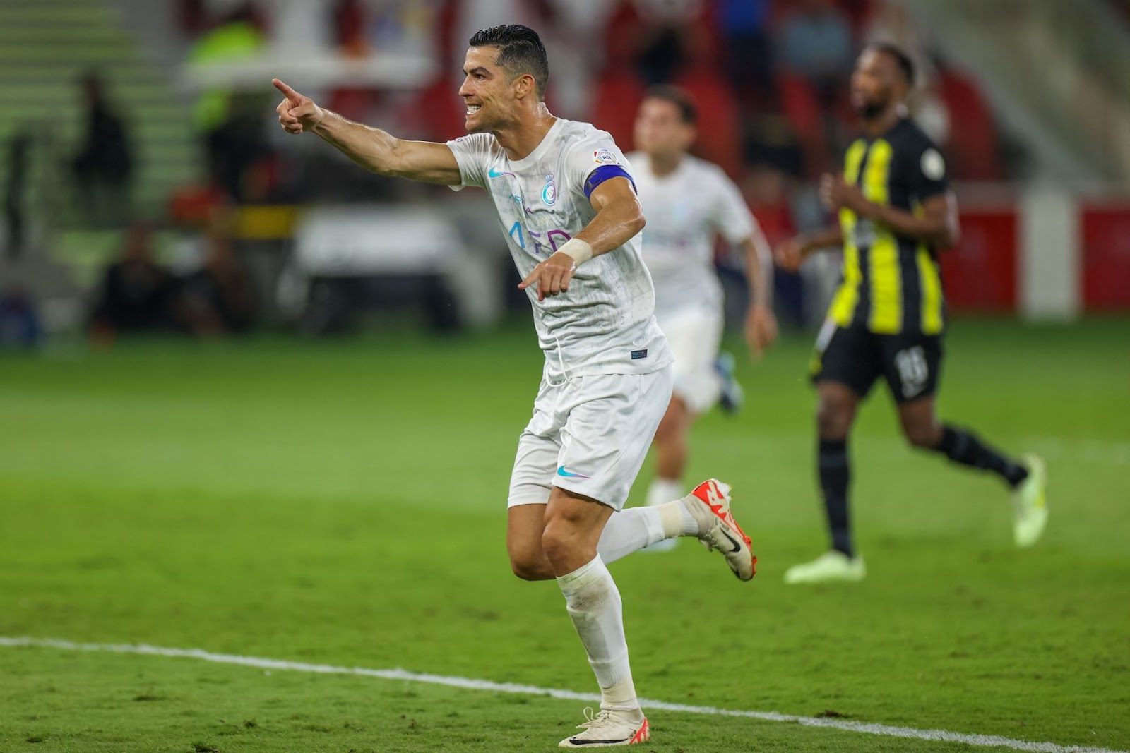El delantero portugués Cristiano Ronaldo celebra uno de sus goles con el Al Nassr. Foto: AFP