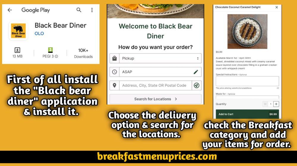 Black Bear Diner Delivery Through App