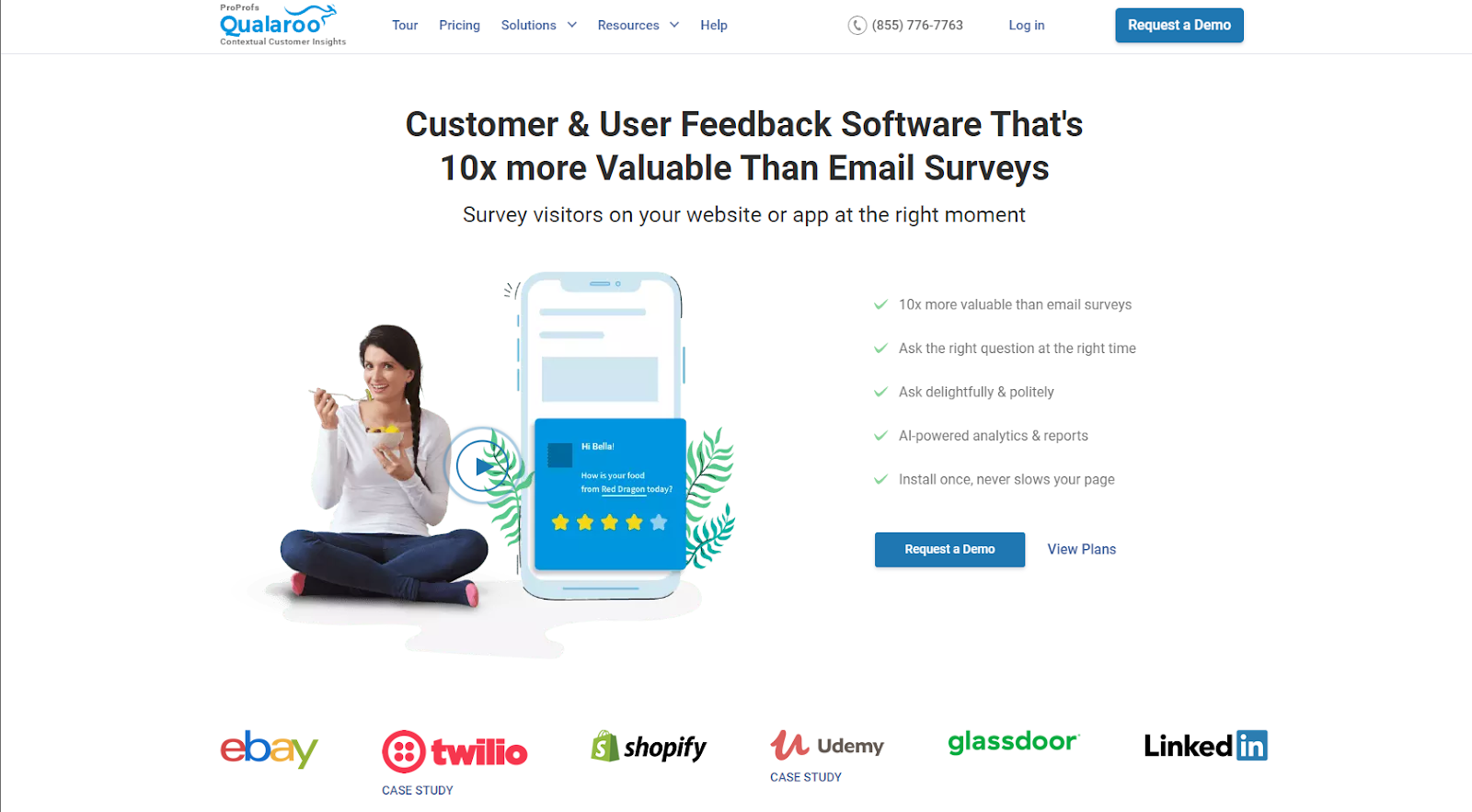 Best customer feedback tools: Qualaroo