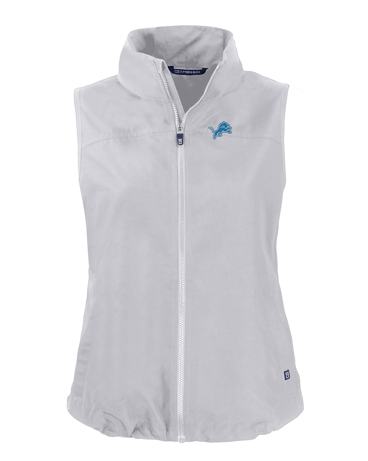 Detroit Lions Cutter & Buck Charter Eco Recycled Full-Zip Womens Vest