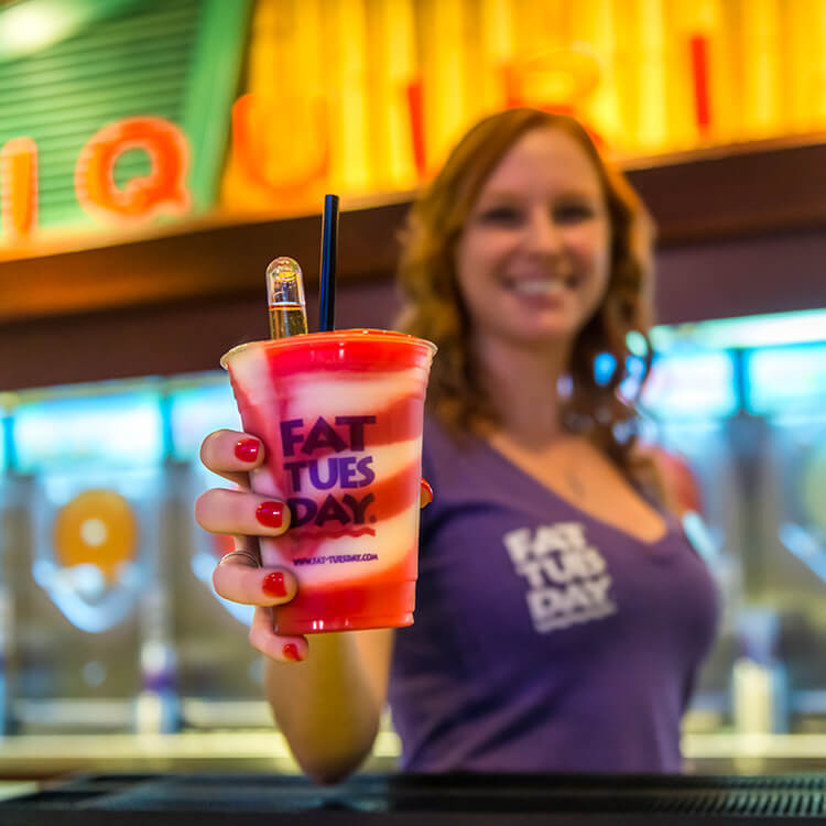 A drink from Fat Tuesday