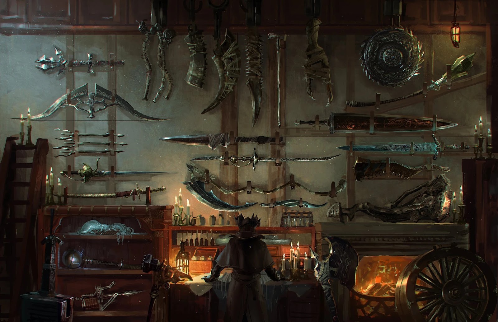 A screenshot of the Bloodborne Hunters Arsenal for Blades and Sorcery by Razorwire on Nexus Mods.