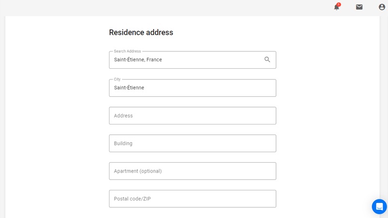 admirals proof of residence