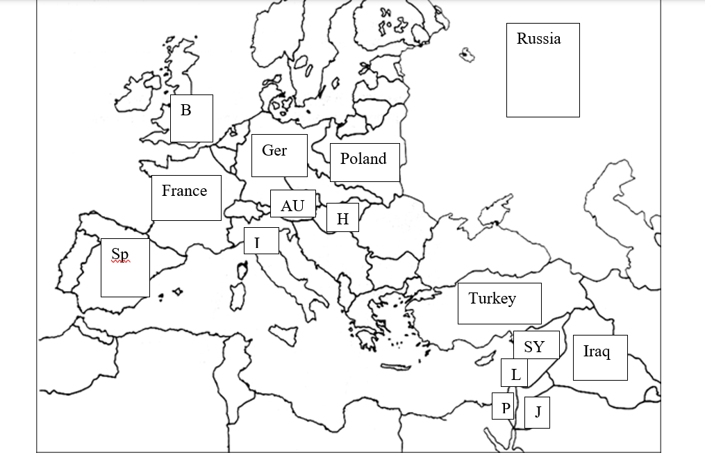 A map of europe with black and white squares

Description automatically generated
