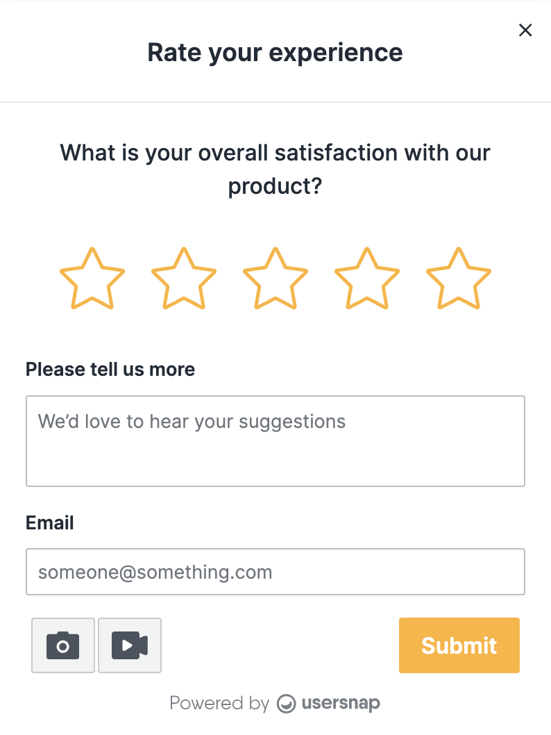 customer satisfaction survey Usersnap