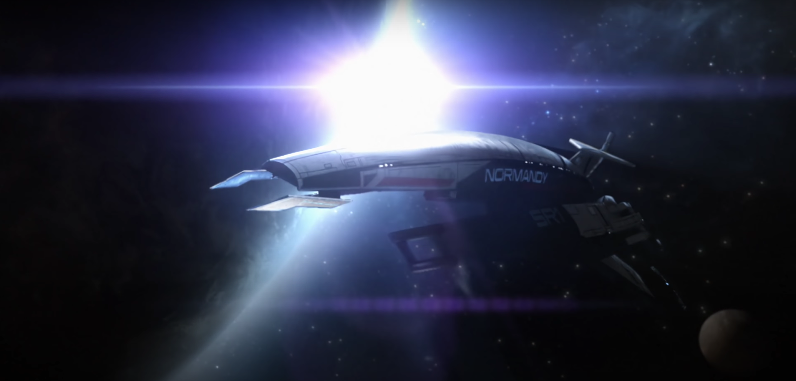 An in game screenshot from the Mass Effect Legendary Edition trailer. 