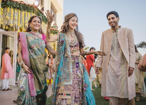 Tina Ambani Enjoying his Son Wedding