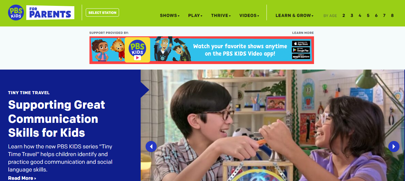 PBS Kids -  Blog Homepage