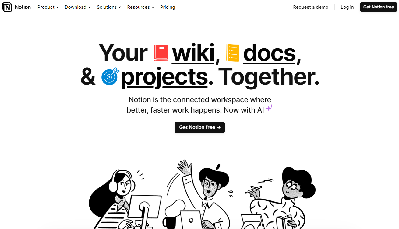 Your Wiki, Docs and Projects together with Notion