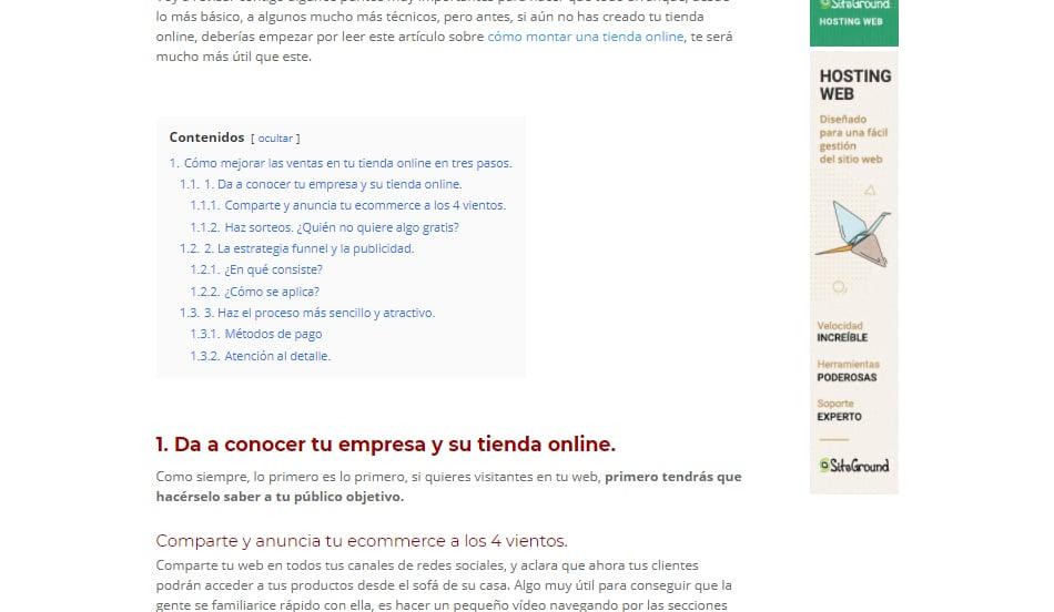 Blog empresa WordPress